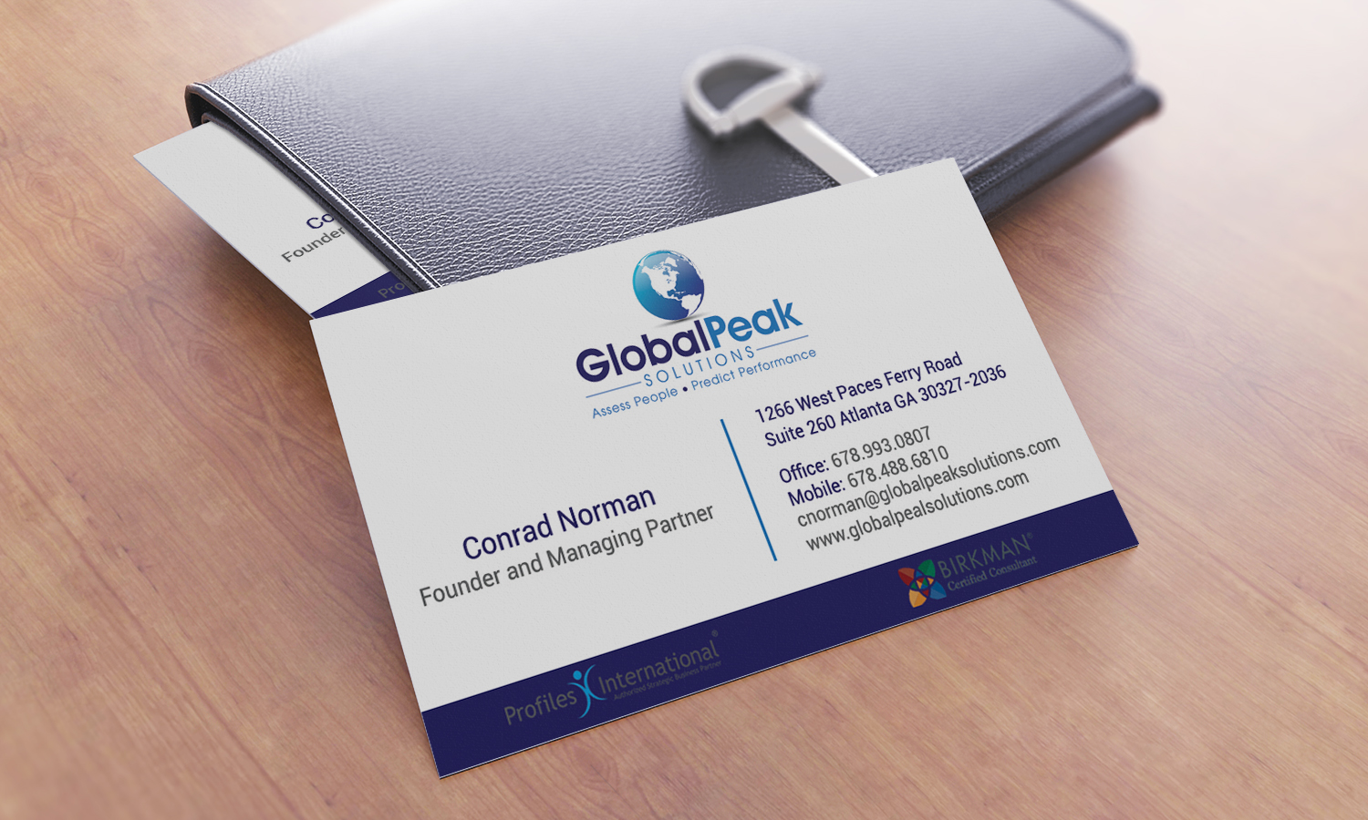 Business Card Design by Stylez Designz for Global Peak Solutions, LLC | Design #4608169