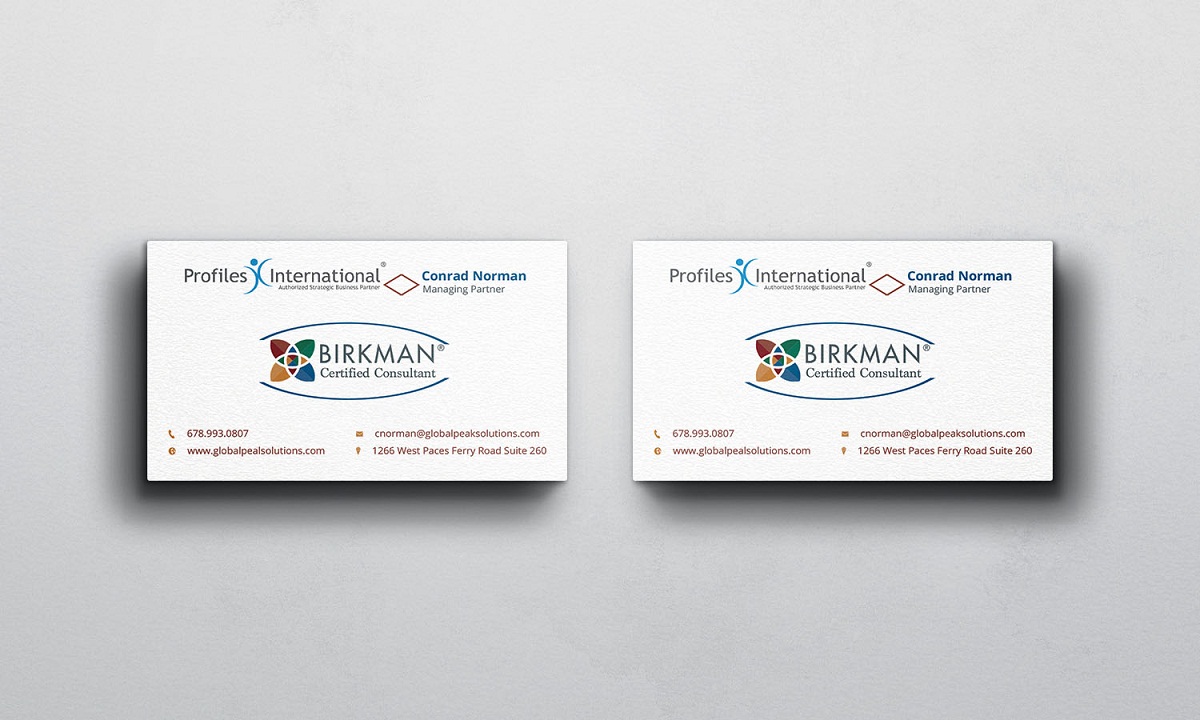 Business Card Design by Verified artistry (Design garden) for Global Peak Solutions, LLC | Design #4607542