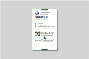 Business Card Design by Verified artistry (Design garden) for Global Peak Solutions, LLC | Design: #4607573