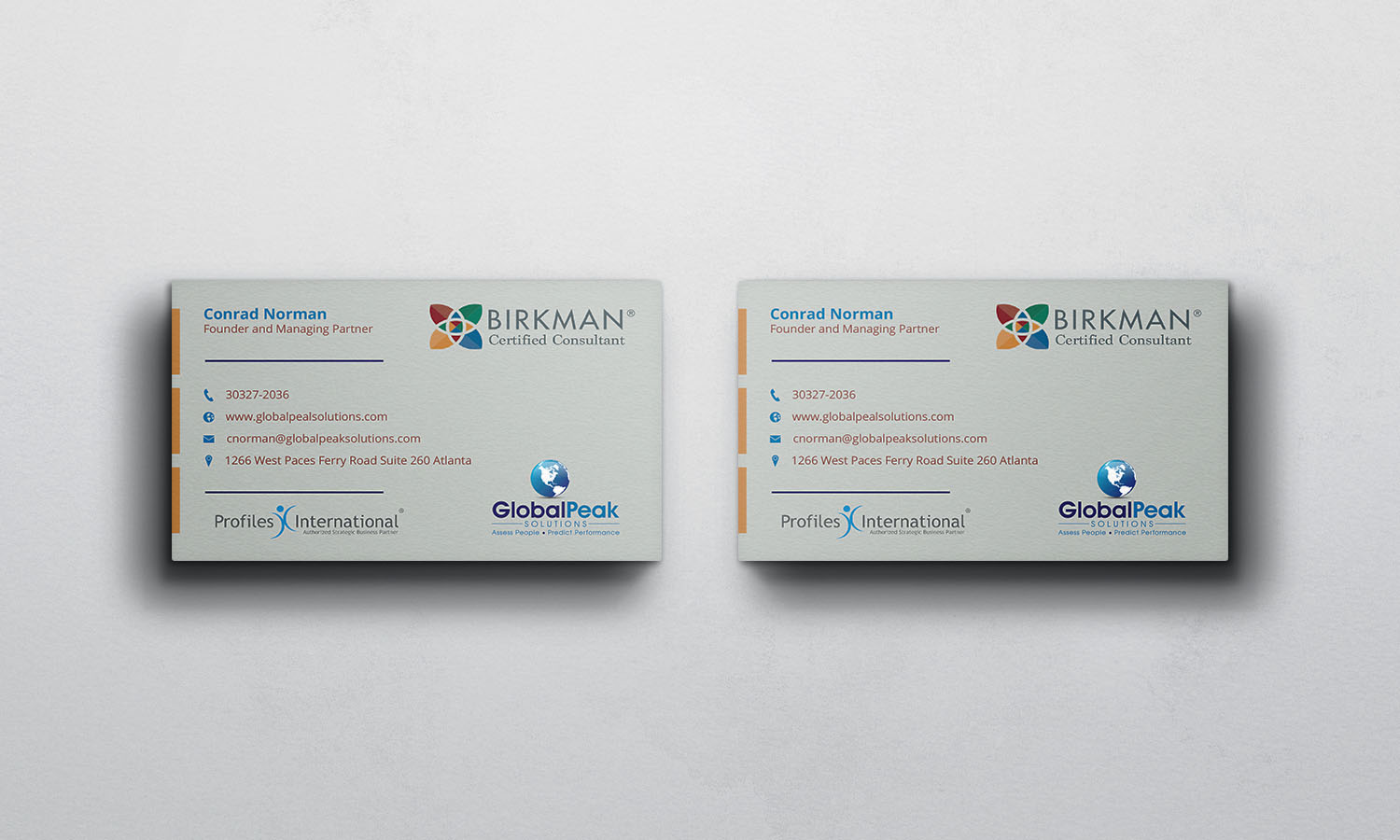 Business Card Design by Verified artistry (Design garden) for Global Peak Solutions, LLC | Design #4607797