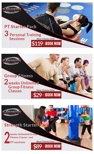 Diseño De Banner Publicitario por ana1 para Flemington Strength Studio | Diseño #4598516