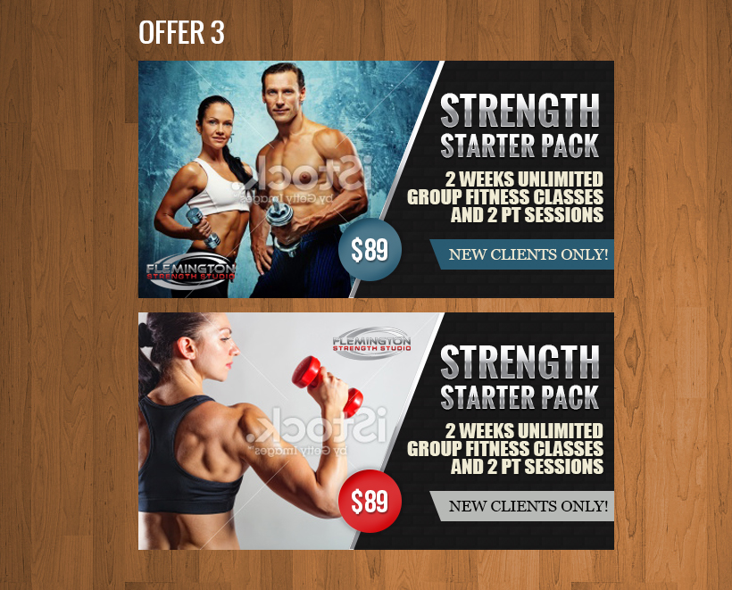 Banner Ad Design by Miekee09 for Flemington Strength Studio | Design #4616714