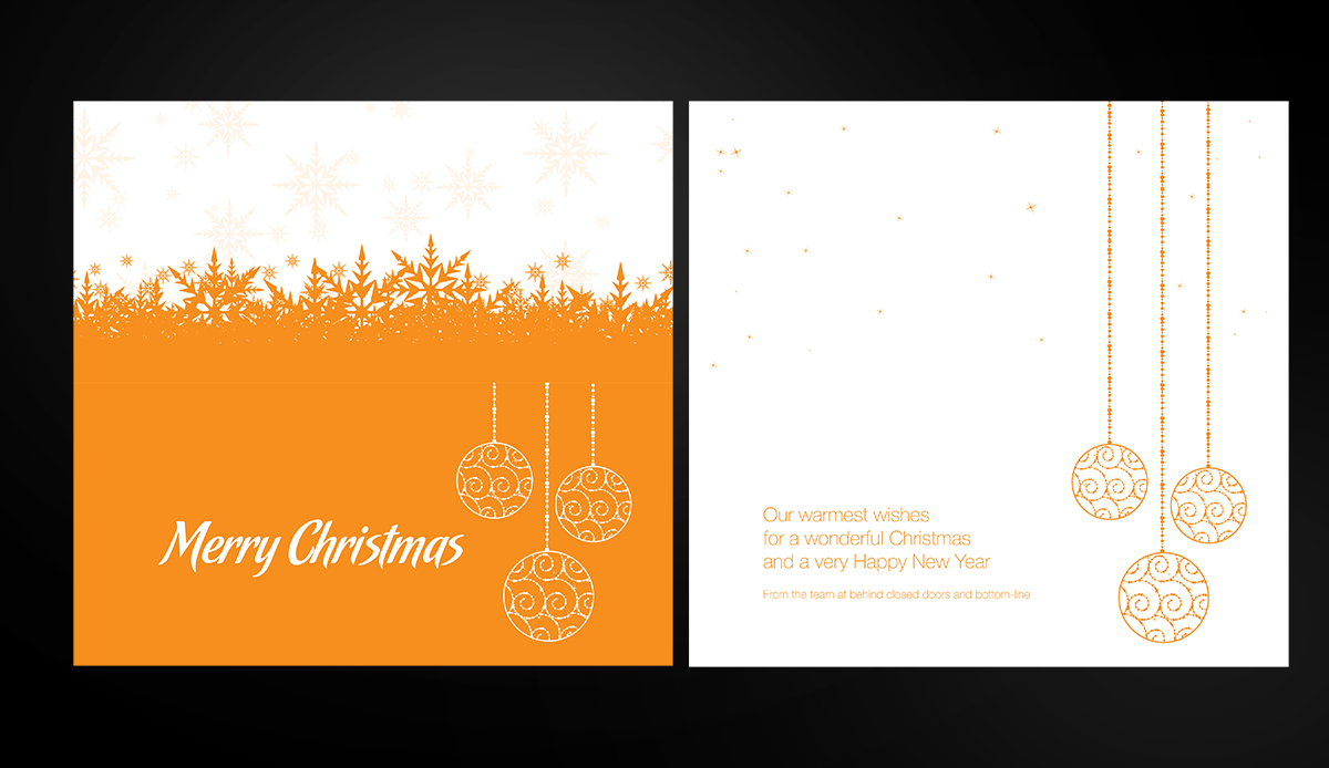 Diseño de Tarjeta de Felicitación por laxman2creative para Behind Closed Doors | Diseño #4647895