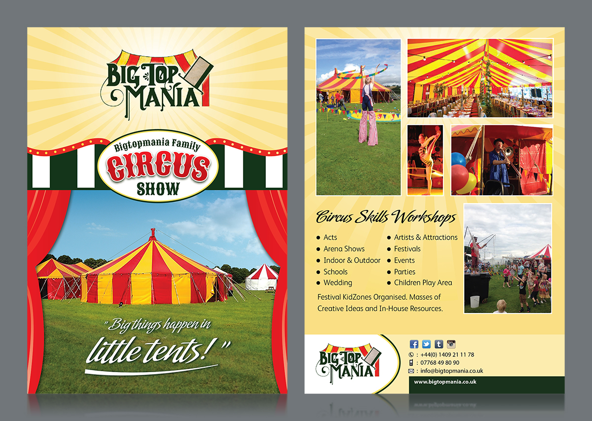 Flyer Design by creative.ahmed72 for Bigtopmania | Design #4619009