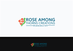 Please see description above: Rose Among Thorns Creations It's ok to be a r*a*t! | Diseño de Logo por jaime.sp