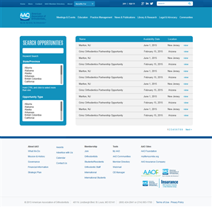 AAO Job bank | Web Design by jeckx2