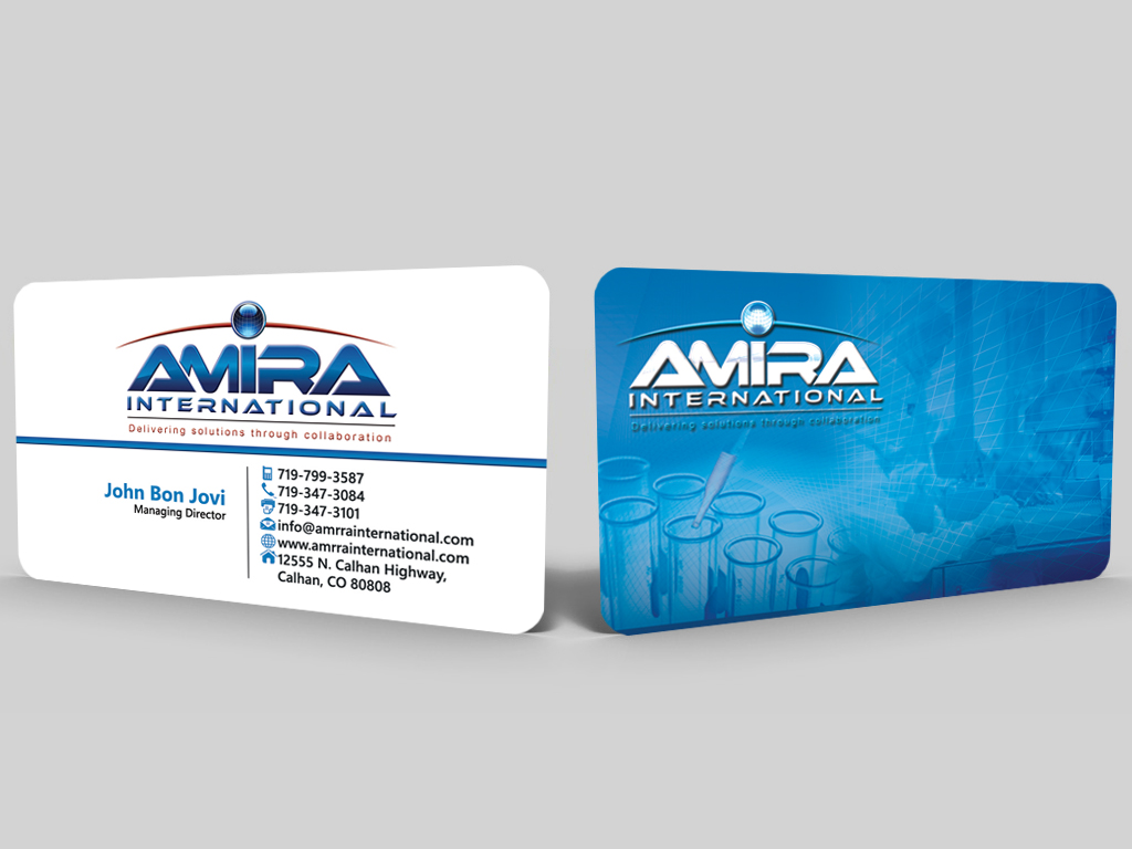 Diseño de Tarjeta de Presentación por Hardcore Design para AMIRA International | Diseño #5152972
