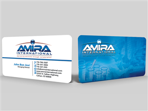 Business Card Design by Hardcore Design for AMIRA International | Design #5152972
