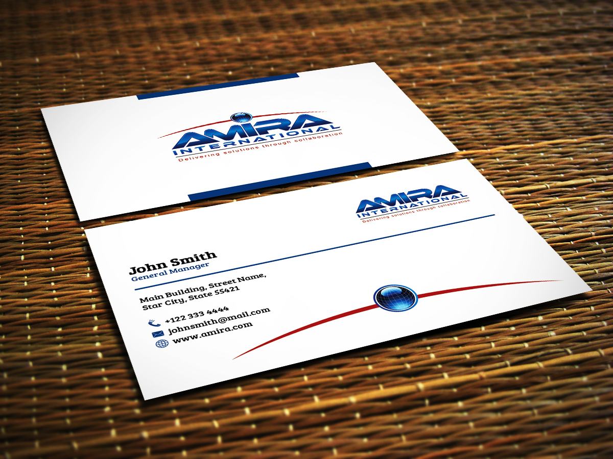 Visitenkarten-Design von Sajin für AMIRA International | Design #5140810