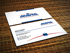 Business Card Design by Sajin for AMIRA International | Design: #5140810