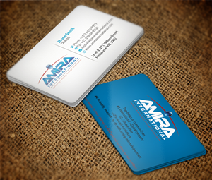 Business Card Design by nuhanenterpriseIT for AMIRA International | Design #5150559