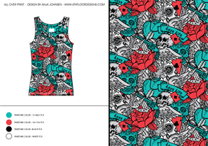 Print Design par 4thfloordesigns pour Hawaiian Print Tank Tops | Design : #4607962