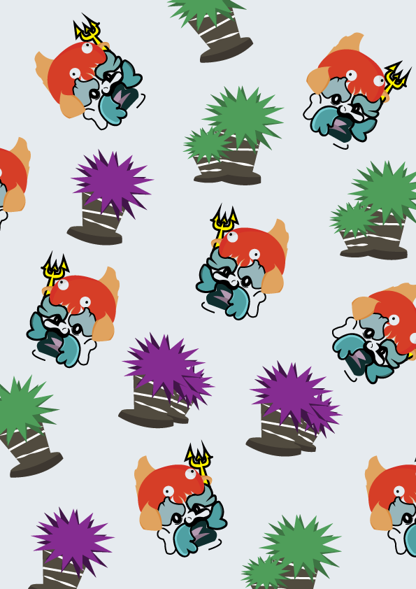 Print Design by Dawn Lim for Hawaiian Print Tank Tops | Design #4632971