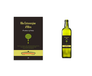 MATERIAPRIMA extra virgin olive oil label | Diseño de Etiqueta por SPOT ON