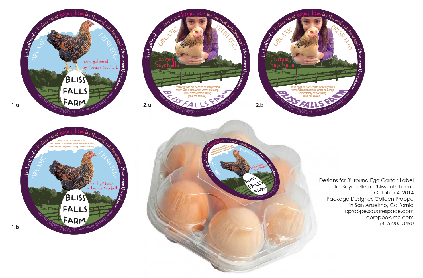 Verpackungs-Design von C.Proppe Design für bliss falls farm | Design #4634683