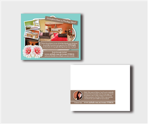 Airbnb Waterfront Home Postcard | Postcard Design by mcoco