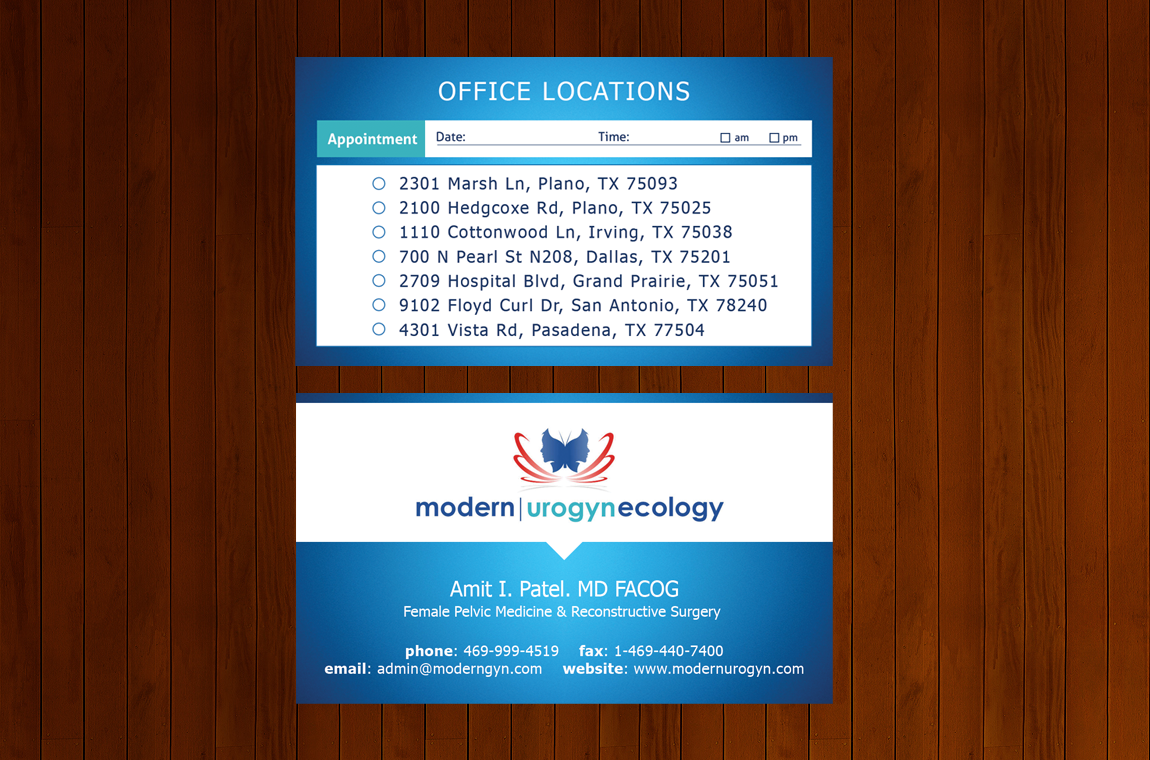 Design de Carte de Visite par  Artman pour Modern Gynecology, PLLC | Design #4738923
