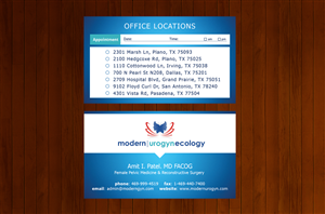Design de Carte de Visite par  Artman pour Modern Gynecology, PLLC | Design : #4738923