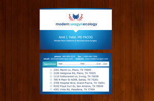 Design de Carte de Visite par  Artman pour Modern Gynecology, PLLC | Design : #4746148