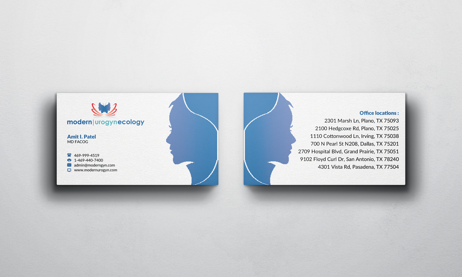 Visitenkarten-Design von WebixBD für Modern Gynecology, PLLC | Design #4609364