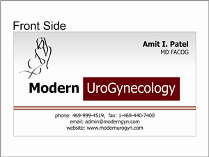 Design de Carte de Visite par akaalsaicomputers pour Modern Gynecology, PLLC | Design : #4689423