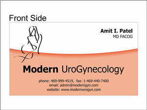 Design de Carte de Visite par akaalsaicomputers pour Modern Gynecology, PLLC | Design : #4689429