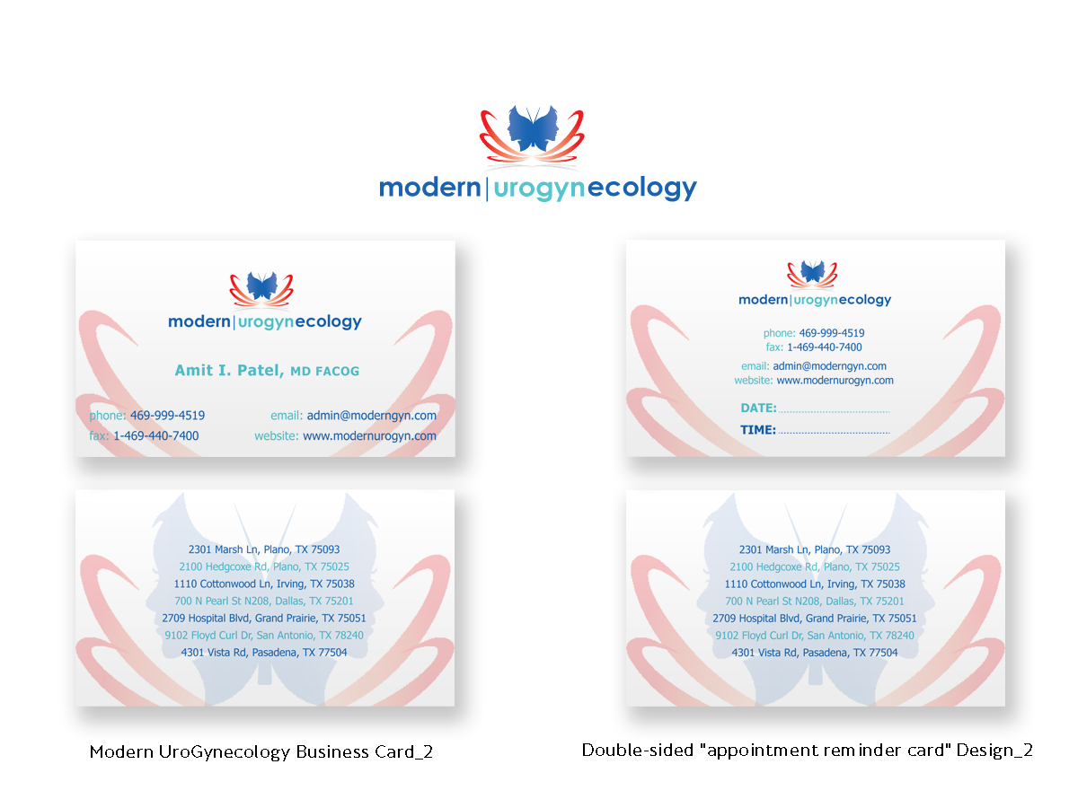Business Card Design by kidege for Modern Gynecology, PLLC | Design #4606776