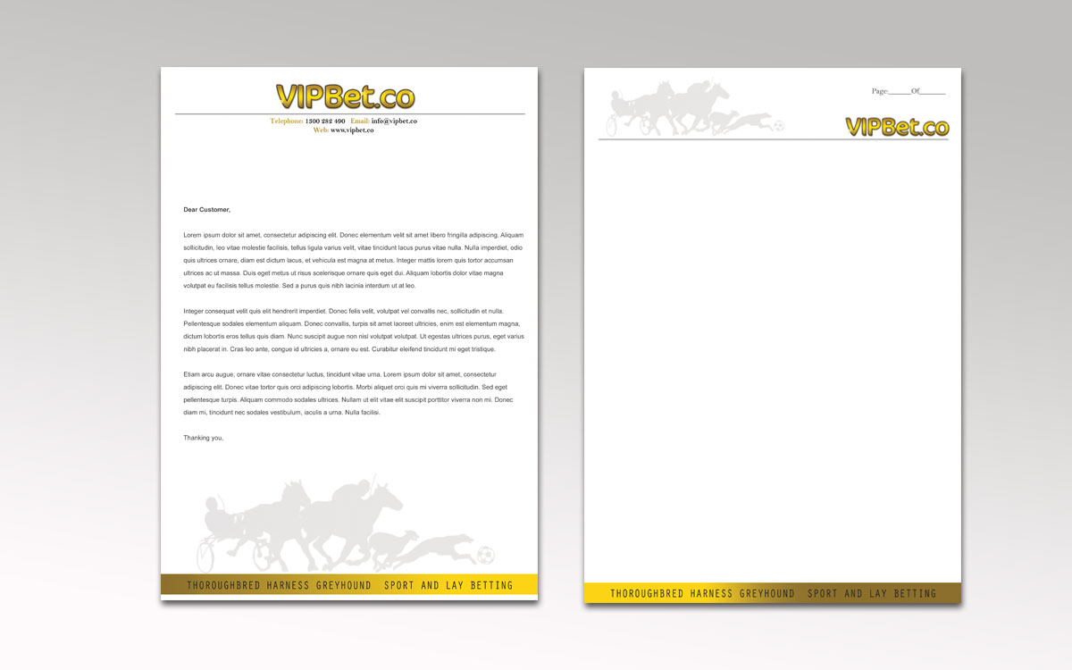 company letterhead design online
