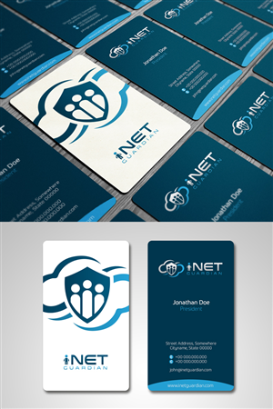 Cloud Based Internet Protection Service Business Cards | Business Card Design by Solidus