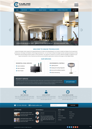 Wordpress Design by pb for Cabling Technologies | Design: #4663093