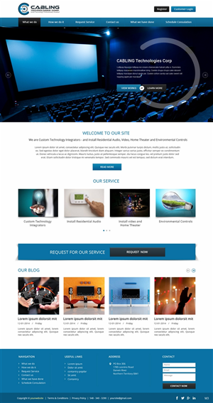 Wordpress Design by pb for Cabling Technologies | Design: #4663095