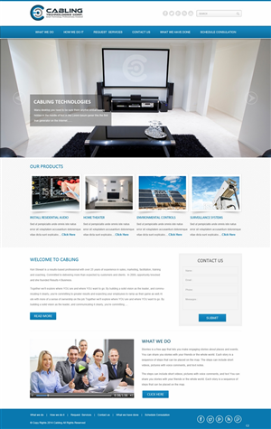 Wordpress Design by pb for Cabling Technologies | Design: #4663101