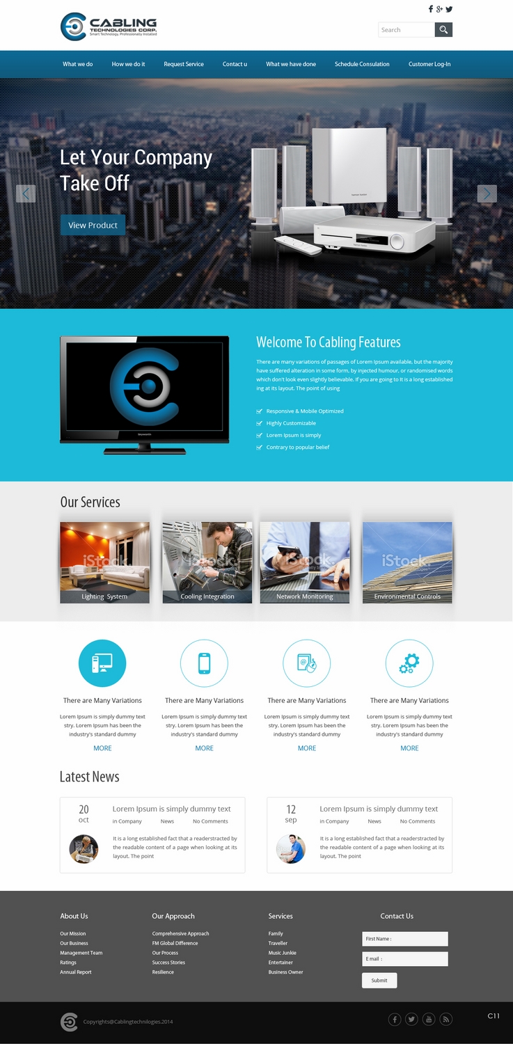WordPress-Design von pb für Cabling Technologies | Design #4663103