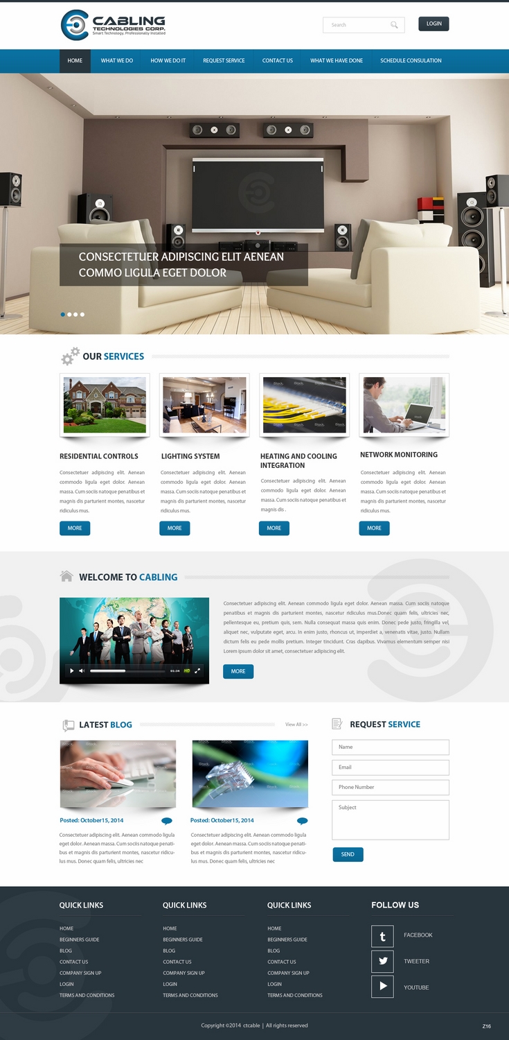 WordPress-Design von pb für Cabling Technologies | Design #4663113