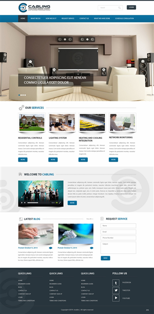 Wordpress Design by pb for Cabling Technologies | Design: #4663113