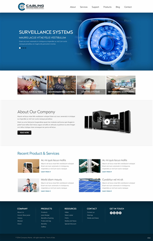 Wordpress Design by pb for Cabling Technologies | Design: #4663122