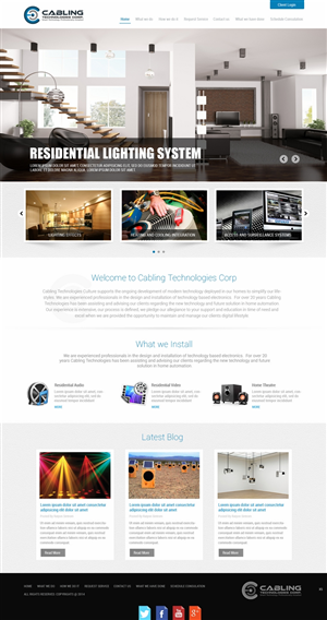 Wordpress Design by pb for Cabling Technologies | Design: #4663126