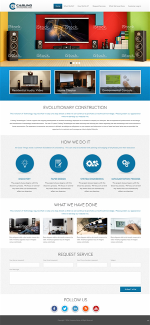 Wordpress Design by pb for Cabling Technologies | Design: #4670140