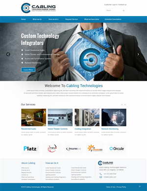 Wordpress Design by pb for Cabling Technologies | Design: #4670152