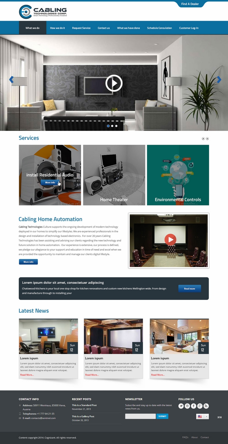 WordPress-Design von pb für Cabling Technologies | Design #4670160