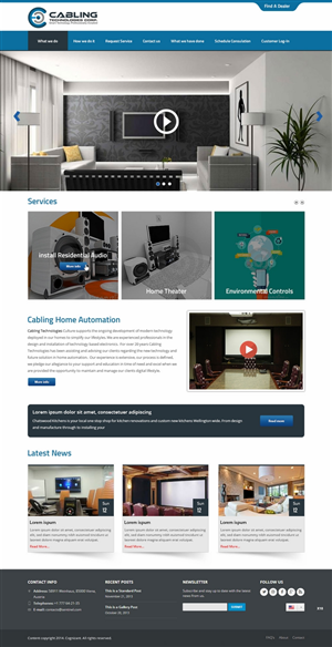 Wordpress Design by pb for Cabling Technologies | Design: #4670160