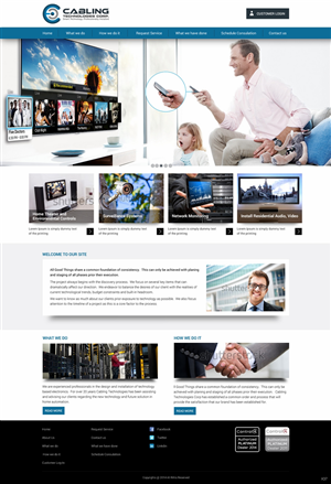 Wordpress Design by pb for Cabling Technologies | Design: #4670163
