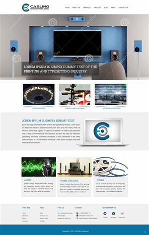 Wordpress Design by pb for Cabling Technologies | Design: #4670165