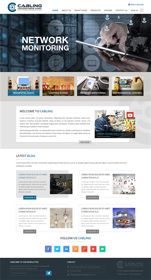 Wordpress Design by Creative Usha for Cabling Technologies | Design #4651423
