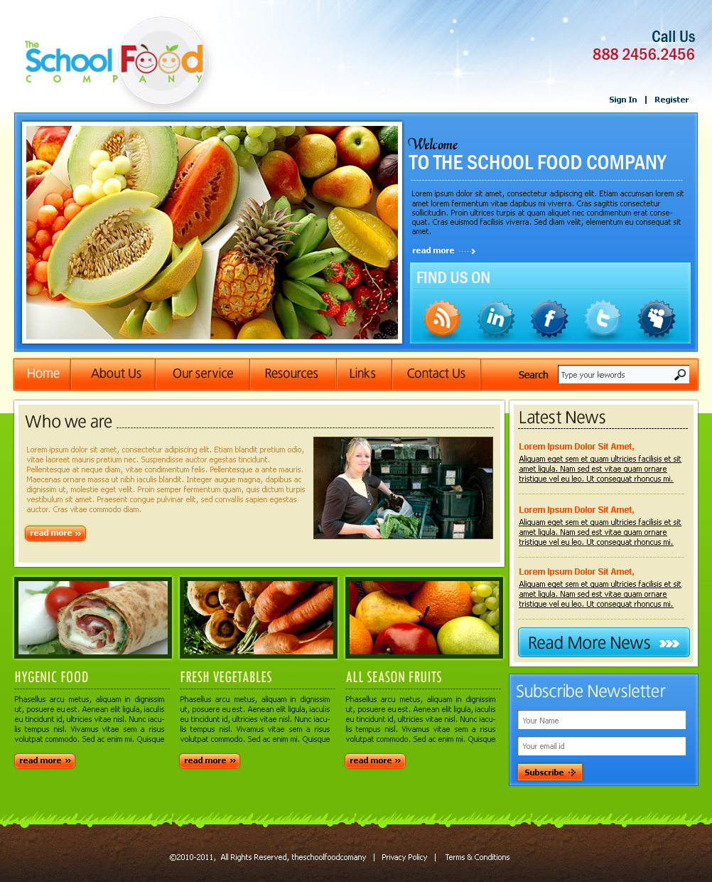 WordPress-Design von Expert Designer für The School Food Company | Design #213067
