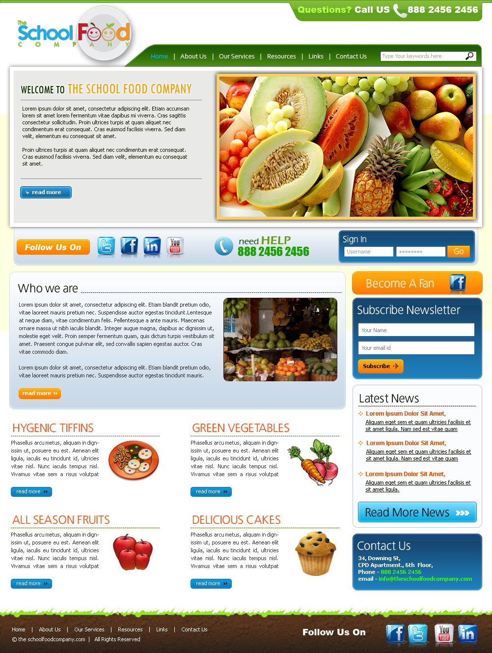 Wordpress Design by Expert Designer for The School Food Company | Design #231865