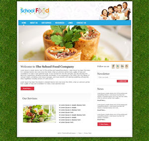 Wordpress Design by DESIGNERS.dairy for The School Food Company | Design: #218332
