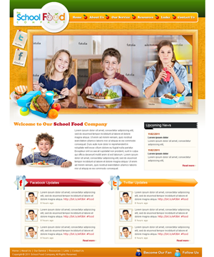 Wordpress Design by Mayank Patel for The School Food Company | Design: #232787