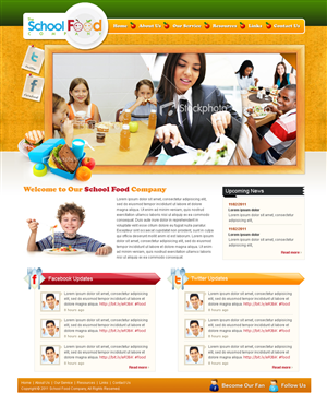 Wordpress Design by Mayank Patel for The School Food Company | Design: #232789