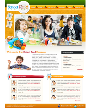 Wordpress Design by Mayank Patel for The School Food Company | Design: #232790